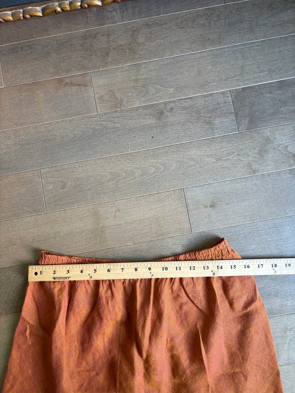 Country Road Burnt Orange Midi Skirt - Picture 4 of 4